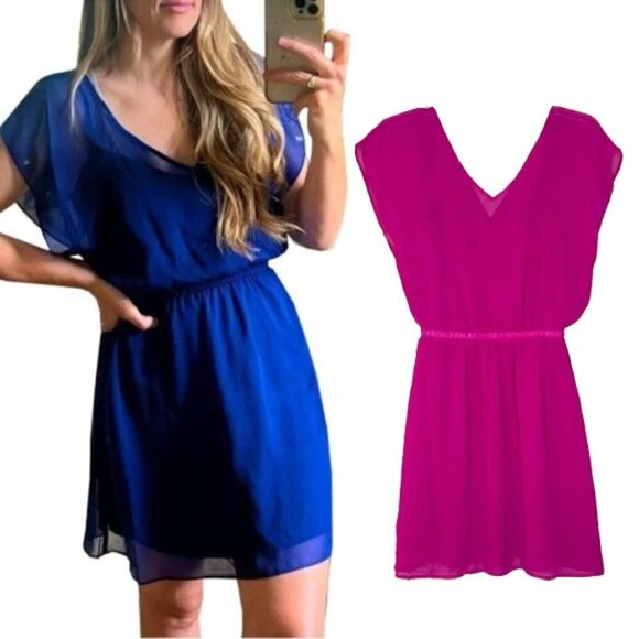 ❤️ 🆕 EXPRESS CHIFFON DRESS SIZE XS - Picture 1 of 5